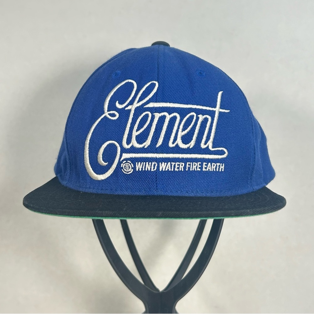 Vintage  STARTER SCRIPT Element Wool Blend SnapBack Hat Cap Blue/ Black Earth